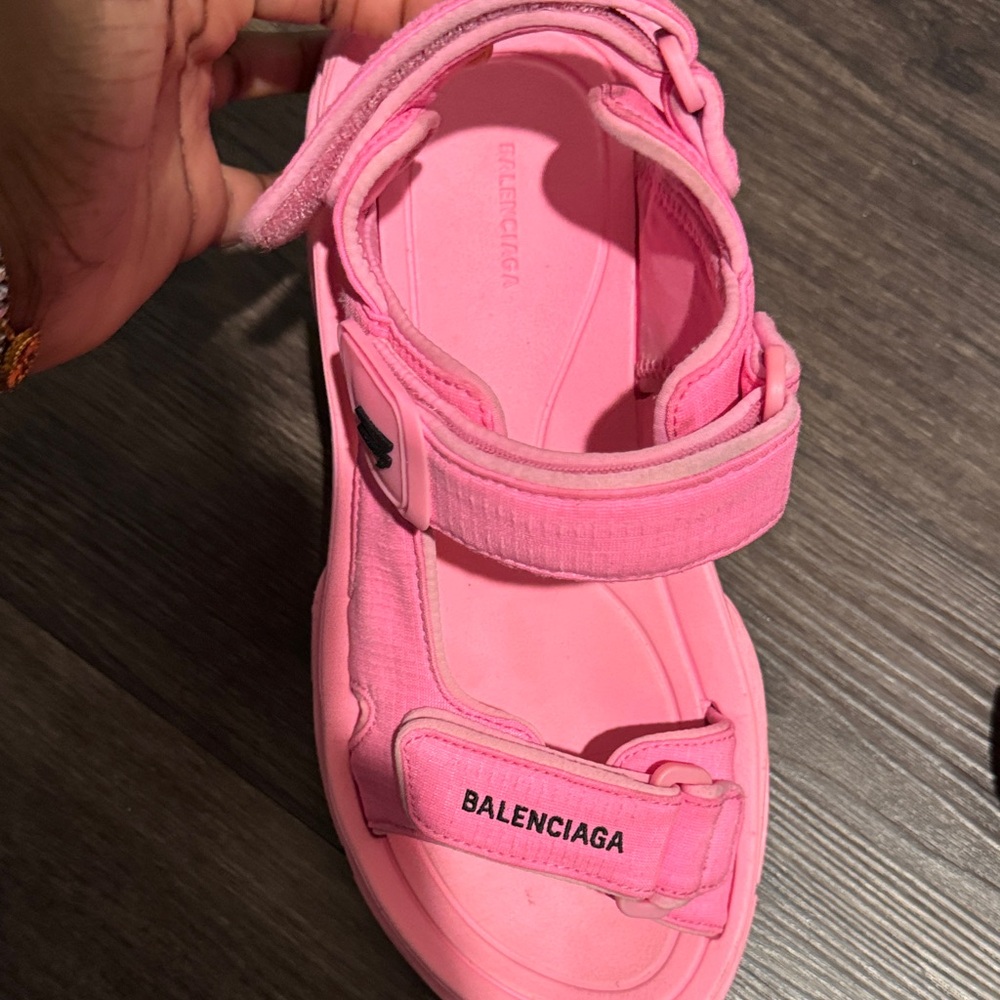 Balenciaga Bright Pink Women's Sandals - Picture 7 of 14